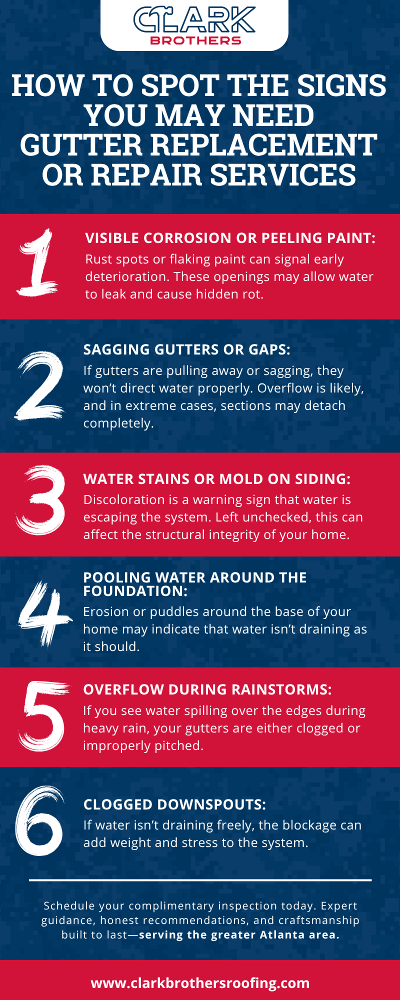 Gutter Replacement or Repair Services Infographic: Spot The Signs