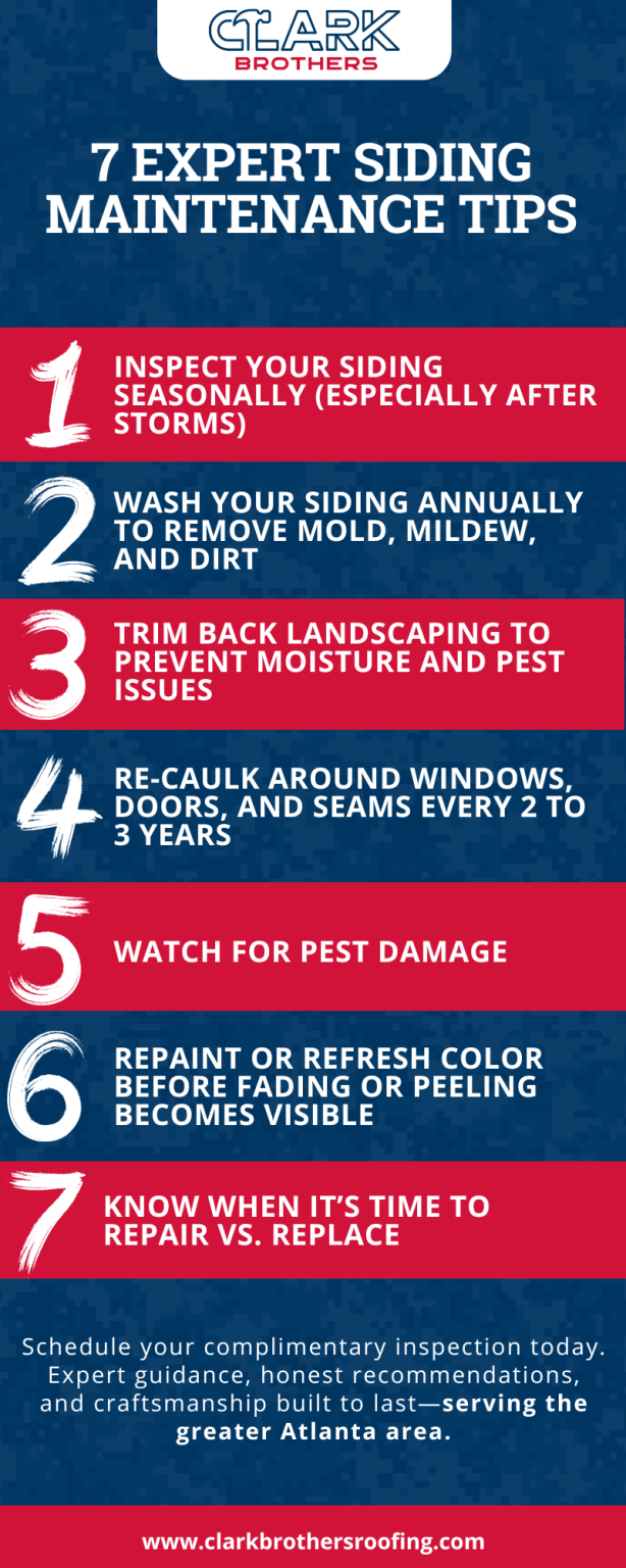 Picture of 7 Siding Maintenance Tips for Georgia Homes | Clark Brothers