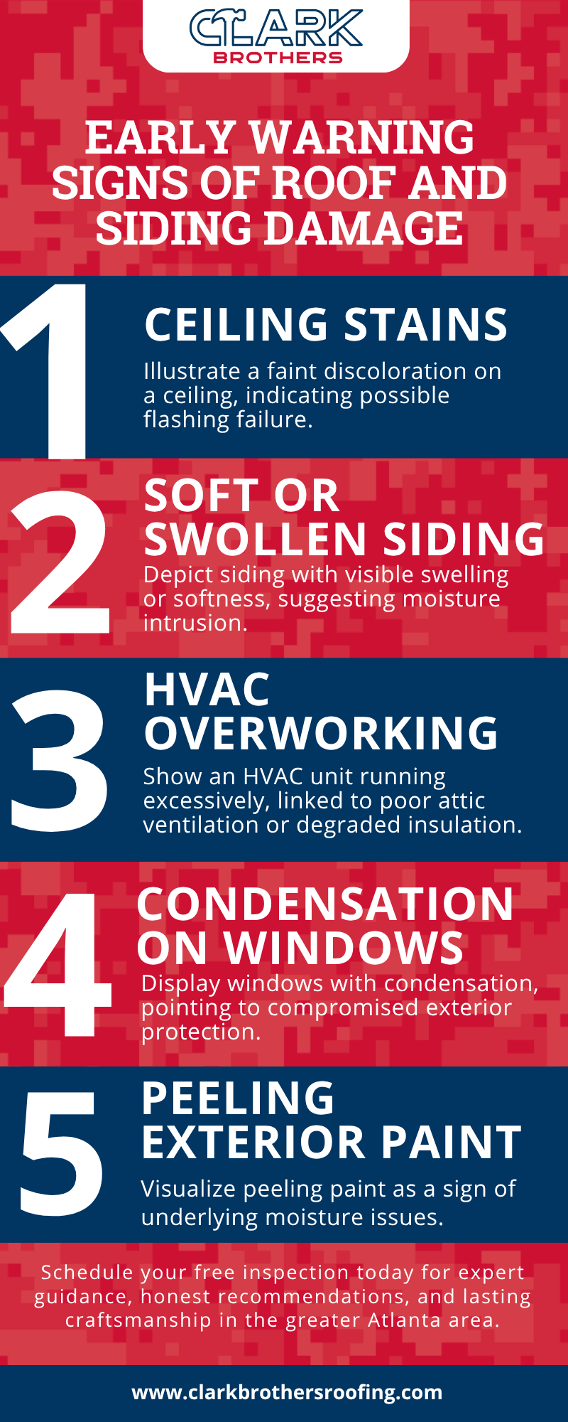 Roof and Siding Damage Infographic