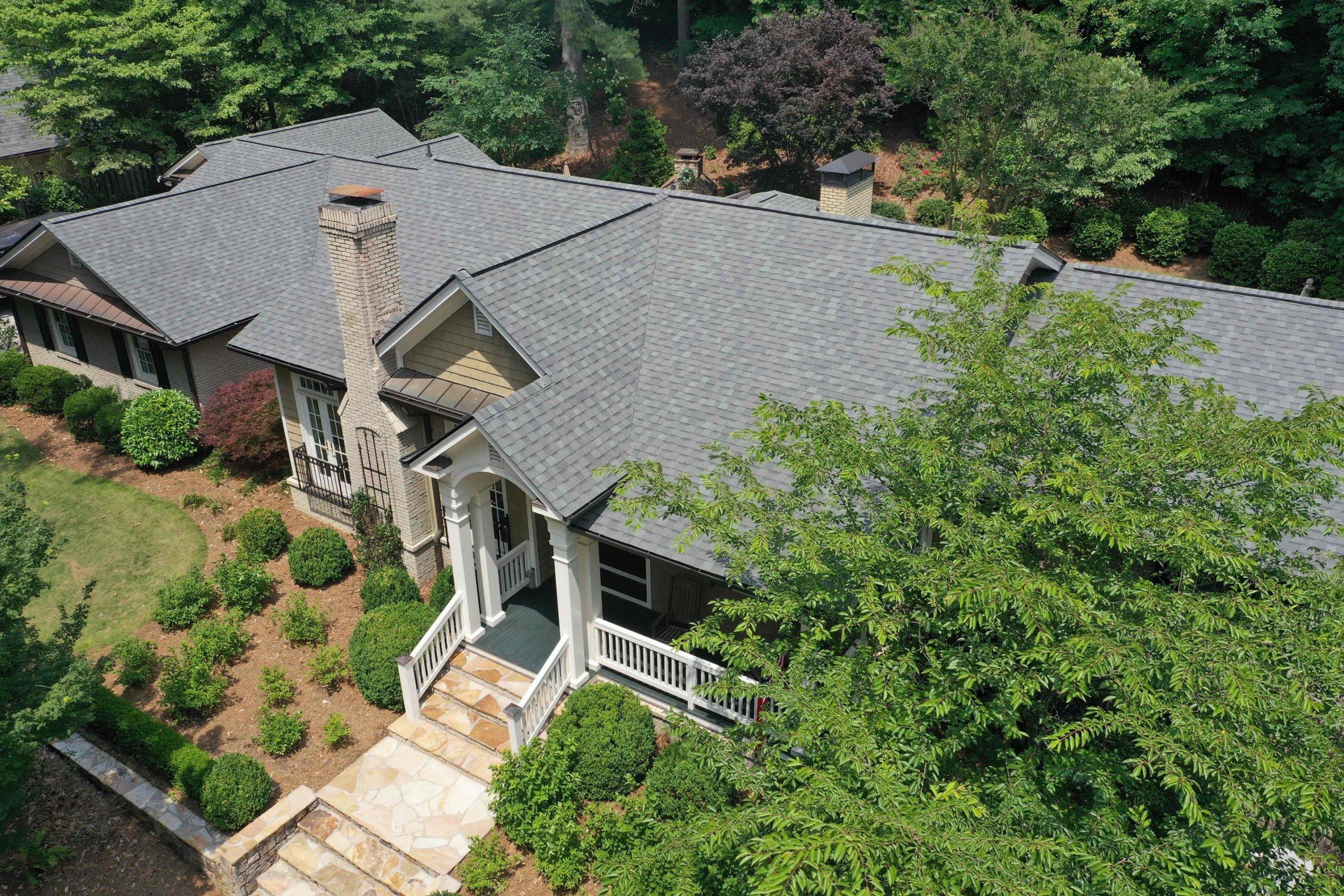 Atlanta roof replacement completed by Clark Brothers with CertainTeed Landmark Pro- Georgetown Gray