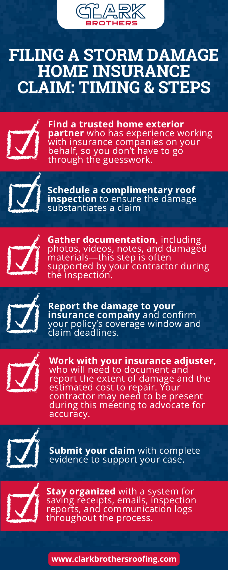 Hail Damage Roof Repair Infographic Insurance Timing and Steps
