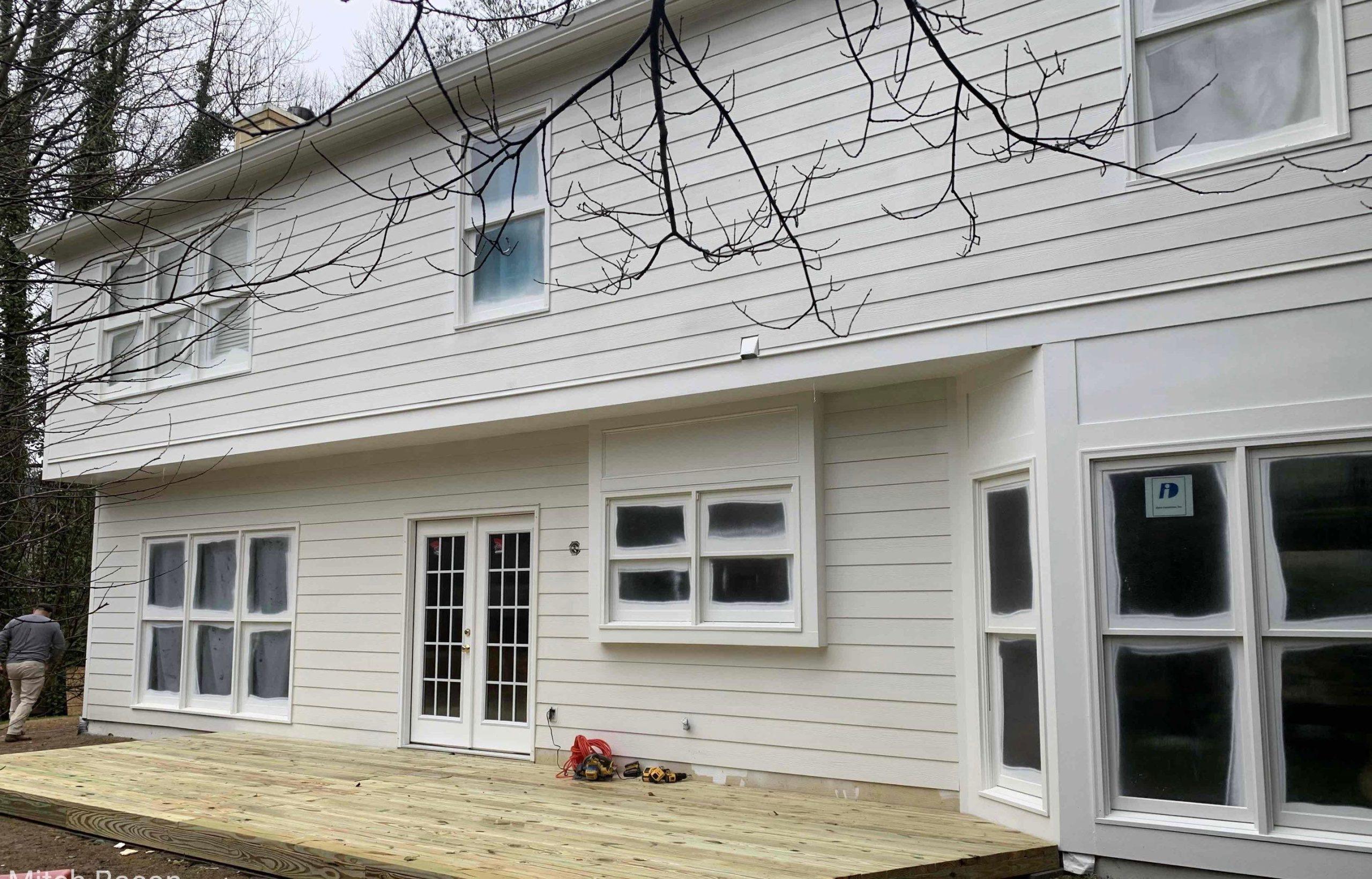 Beautirul Transformation completed by Clark Brothers includes fresh siding installation and exterior paint.
