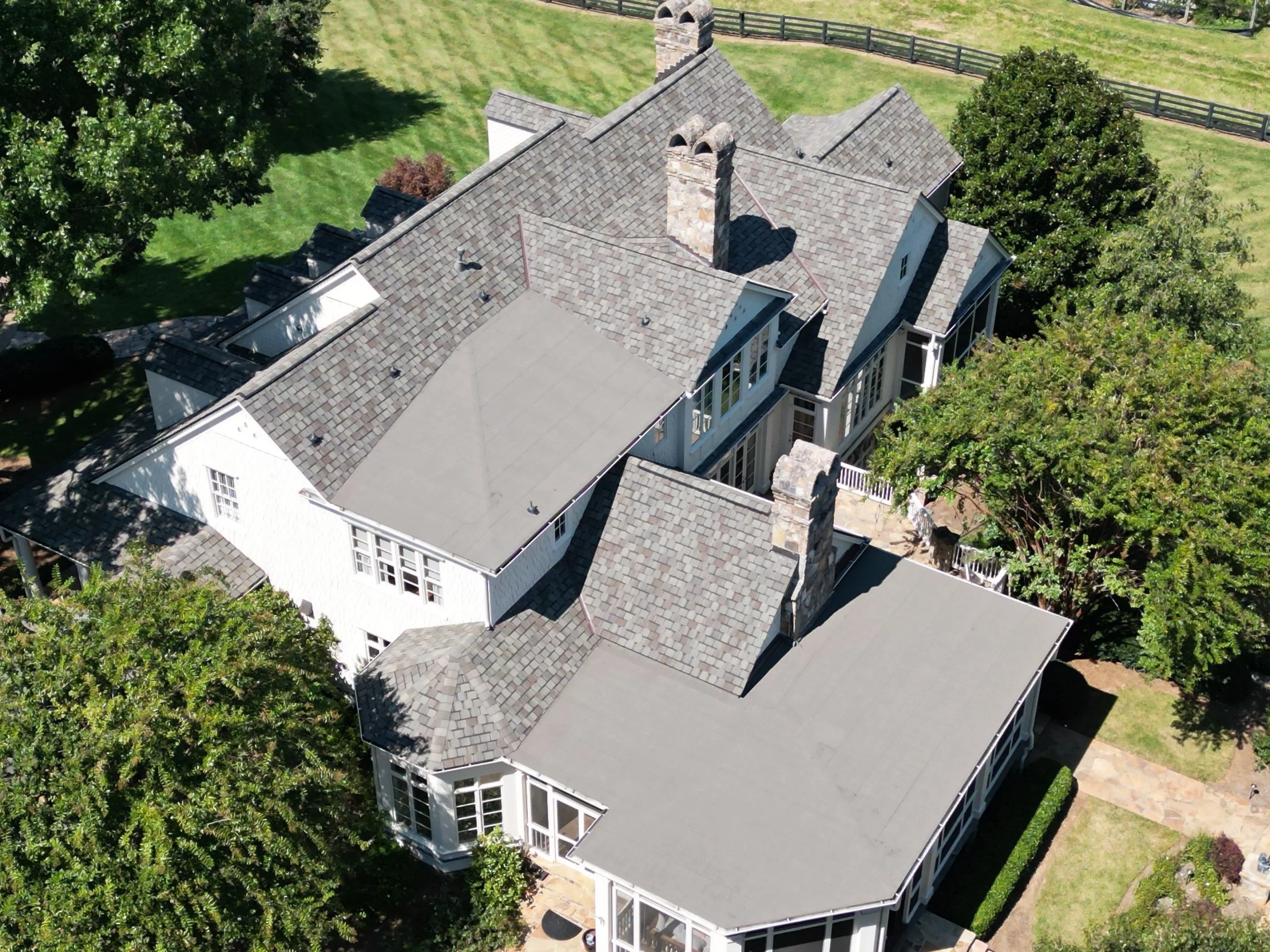 Best Roofer Near Me: Residential Roof Replacement Completed by Clark Brothers on Home in Alpharetta