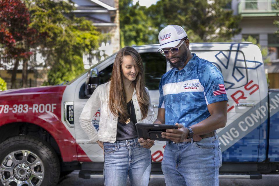 Clark Brothers team members help Georgia home owners Finance Emergency Home Repairs.