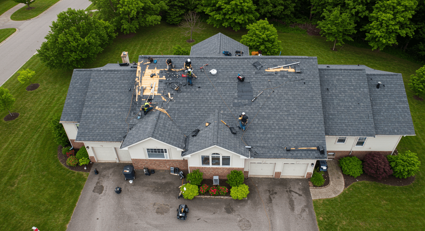 Storm Damage Repairs on a Georgia Roof