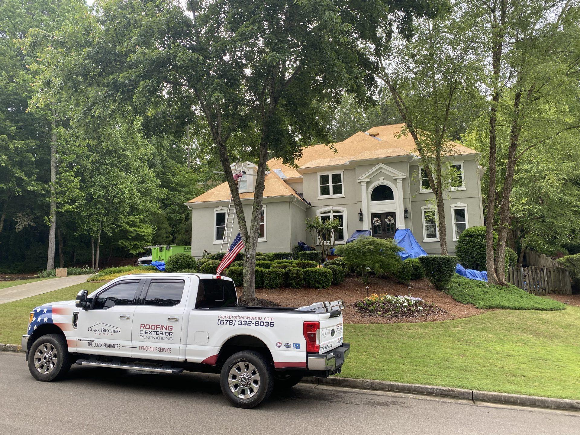 Clark Brothers Full Storm Damage Home Repair Timeline on a North Georgia home.
