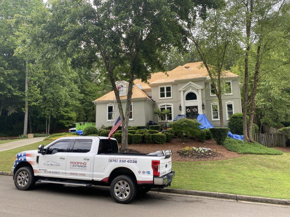 Clark Brothers Full Storm Damage Home Repair Timeline on a North Georgia home.