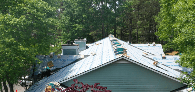 Customized commercial roof replacement in Roswell, GA.