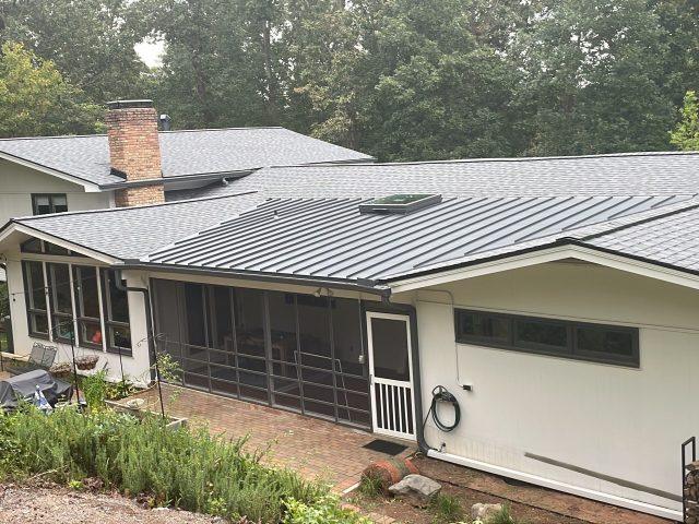 Shingle & Metal Roof + Gutters in Roswell