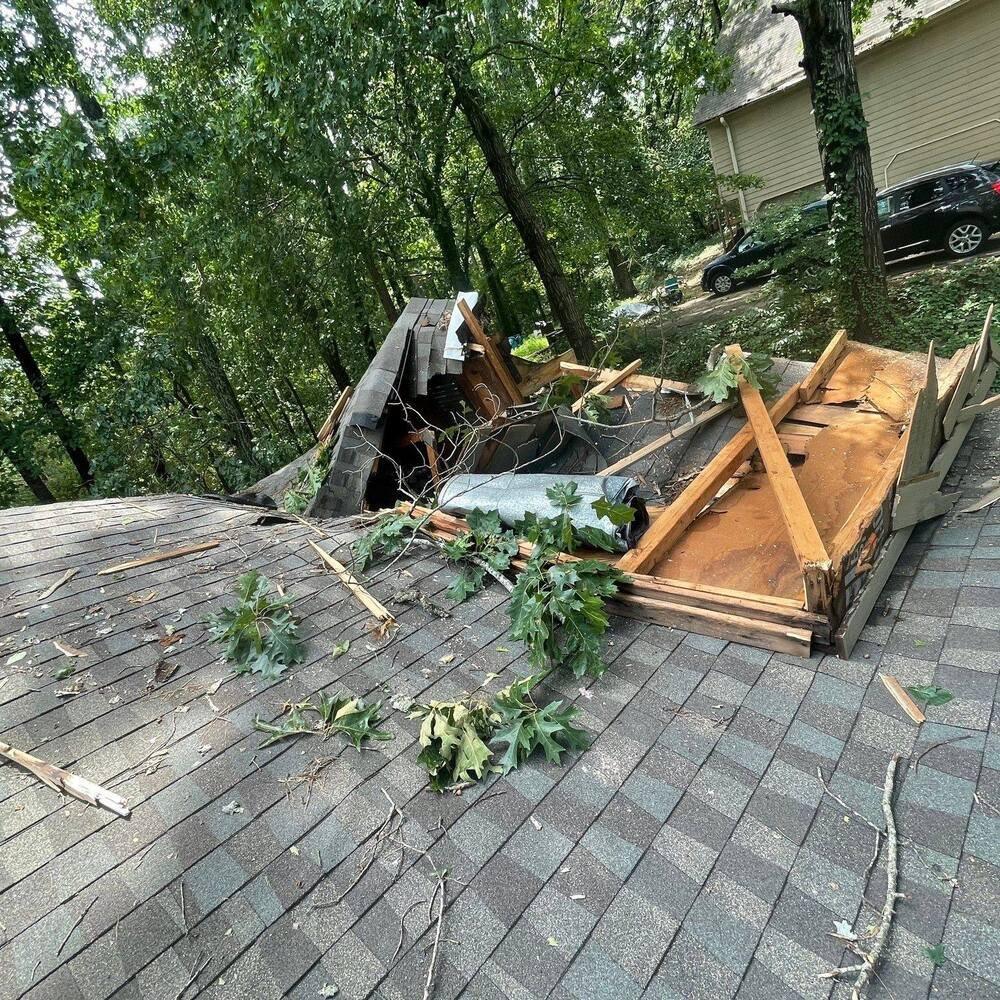 Storm Damage Roof repair Roswell GA